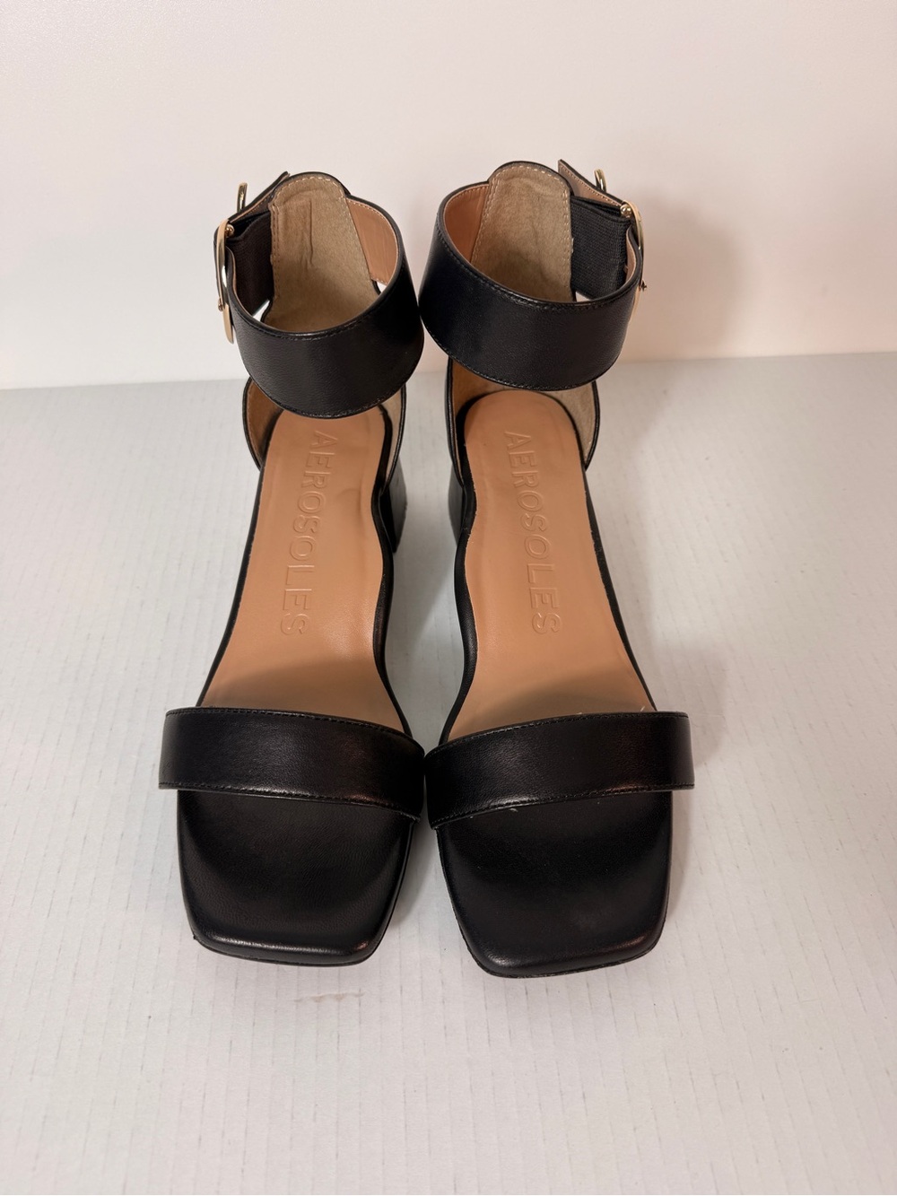 AEROSOLES Eliza Block Heel Sandals size 9.5 - Picture 4 of 9